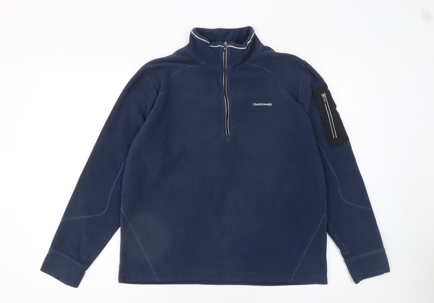 Craghoppers Men’s Blue Fleece 1/2 Zip Pullover Sweatshirt M