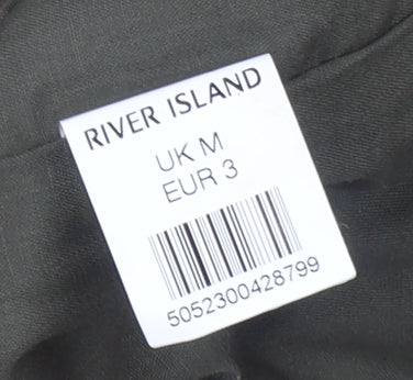 River Island Men's Green Hooded Cotton Windbreaker Jacket Size M