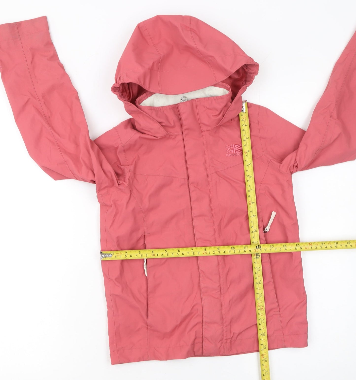 Karrimor Girls Pink Hooded Waterproof Parka Coat 7-8 Years