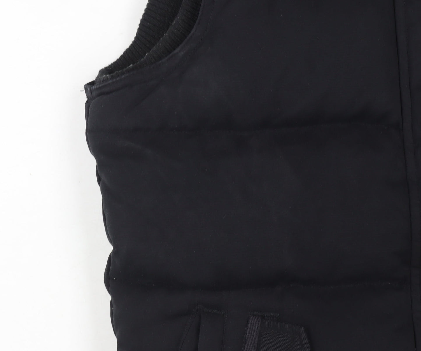 Fat Face Women Black Size 8 Puffer Waistcoat Down Filled Gilet