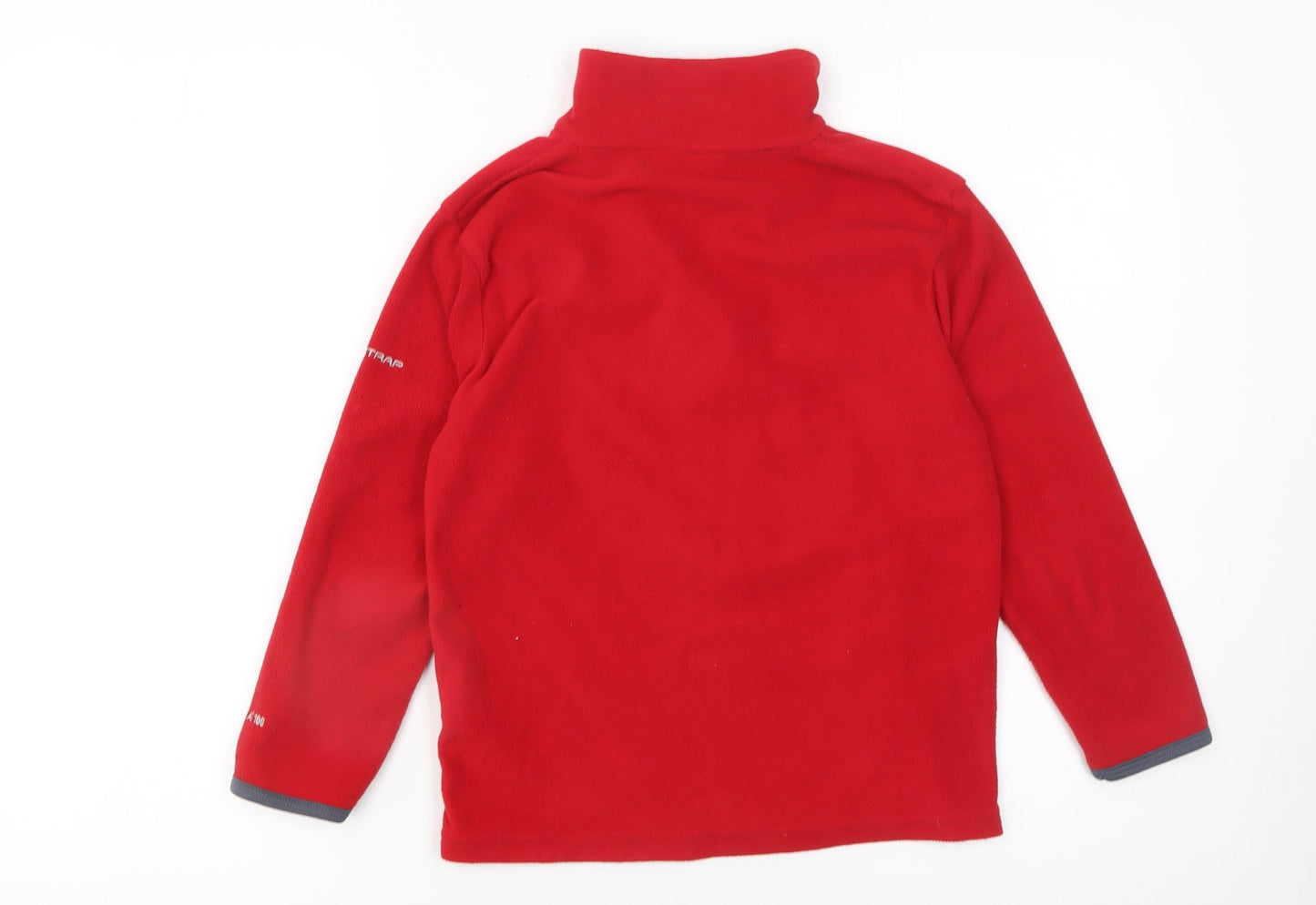 Trespass Boys Red Fleece Half Zip Pullover Sweatshirt 9-10 Years