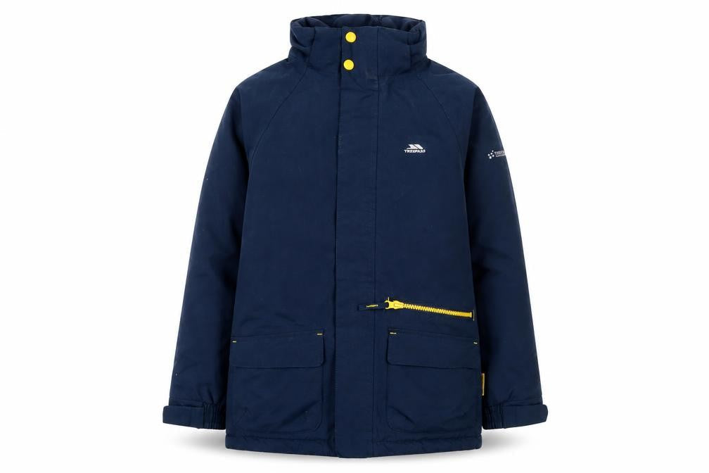 Trespass Boys Blue Waterproof Windproof Parka Jacket 7-8 Years