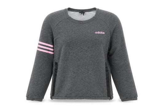 Adidas Womens Grey Climalite Sweatshirt S B10 Pullover Long Sleeve