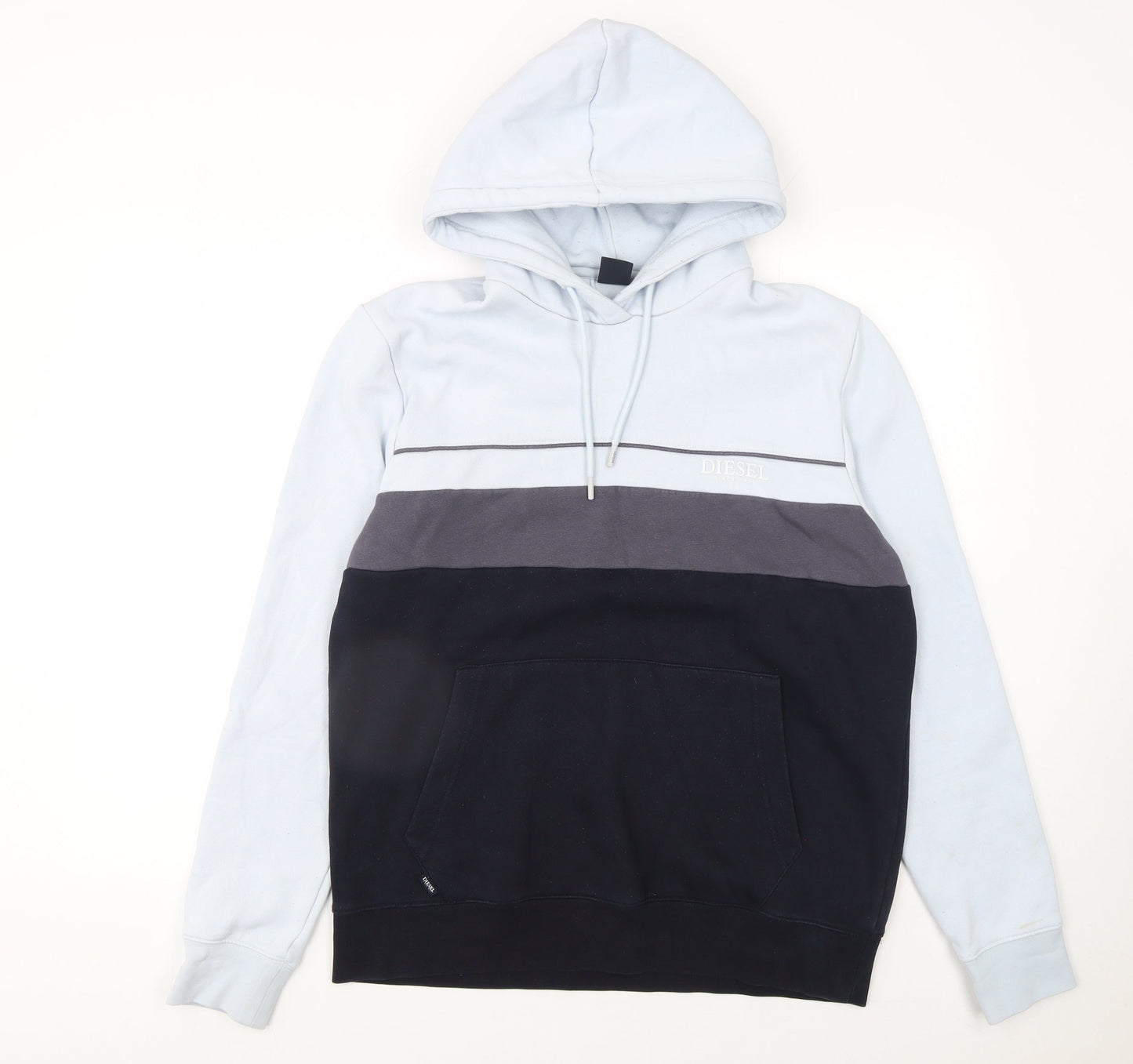 Diesel Mens Multicoloured Pullover Hoodie Size M Cotton Blend