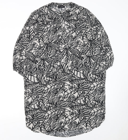Et Vous Women’s Black White Floral Shift Dress Size 10