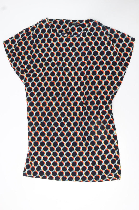 Vila Joy Women’s Multicoloured Geometric Shift Dress 2XL