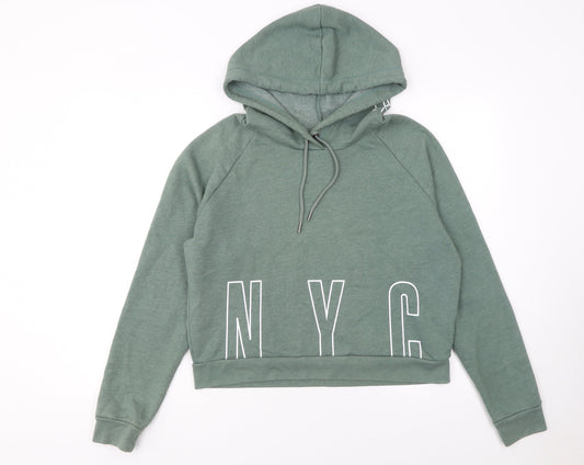 Aeropostale Women’s Green NYC Pullover Hoodie Size S