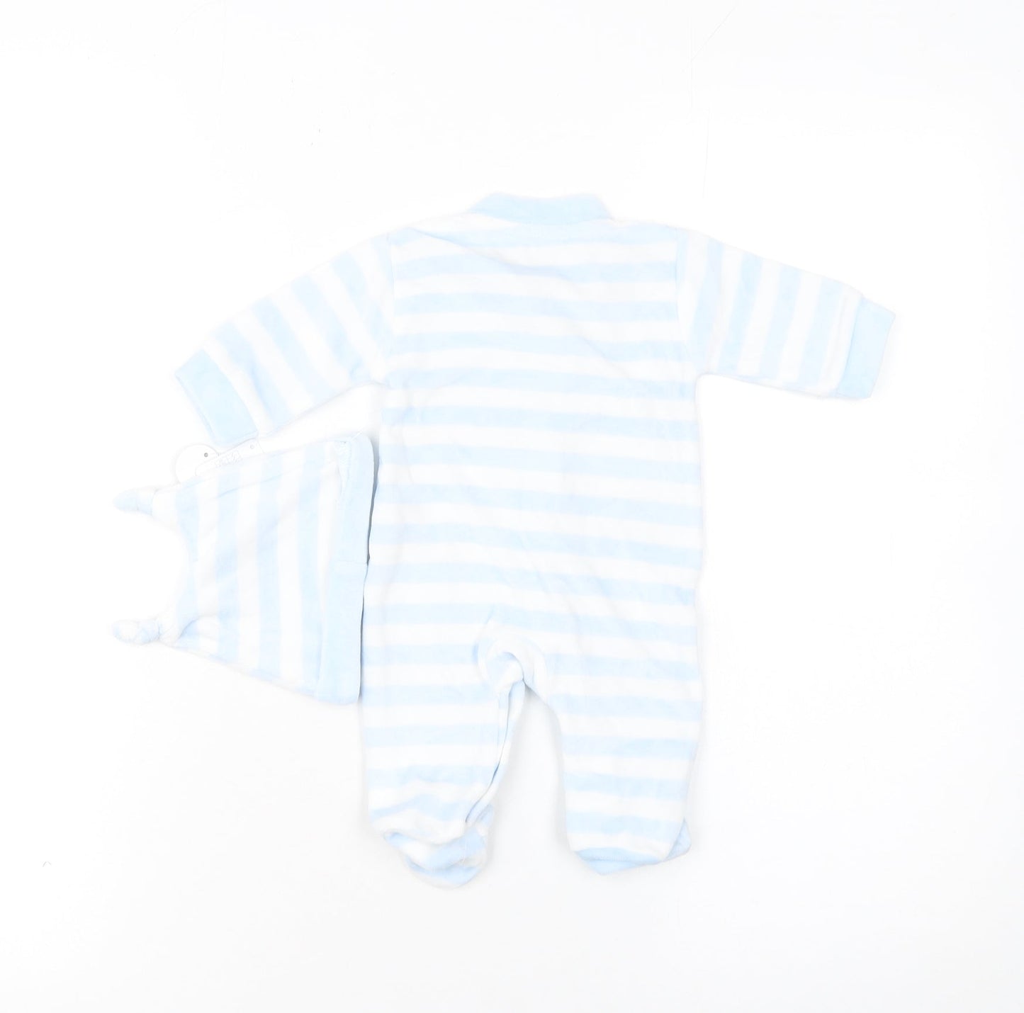 Early Days Unisex Baby Blue Striped Dog Babygrow & Hat Set 0-3 Months
