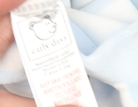 Early Days Unisex Baby Blue Striped Dog Babygrow & Hat Set 0-3 Months