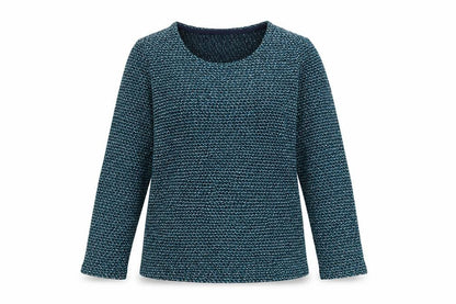 Damart Women's Blue Knit Pullover Jumper Size S 10/12