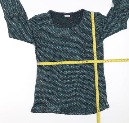 Damart Women's Blue Knit Pullover Jumper Size S 10/12