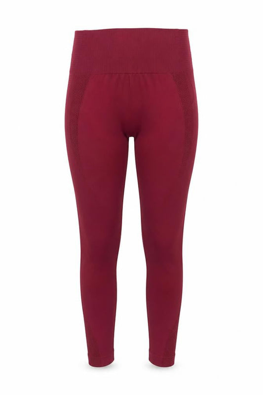 Fit Pink Women's Red Seamless High Rise Ankle Gym Leggings Size 10