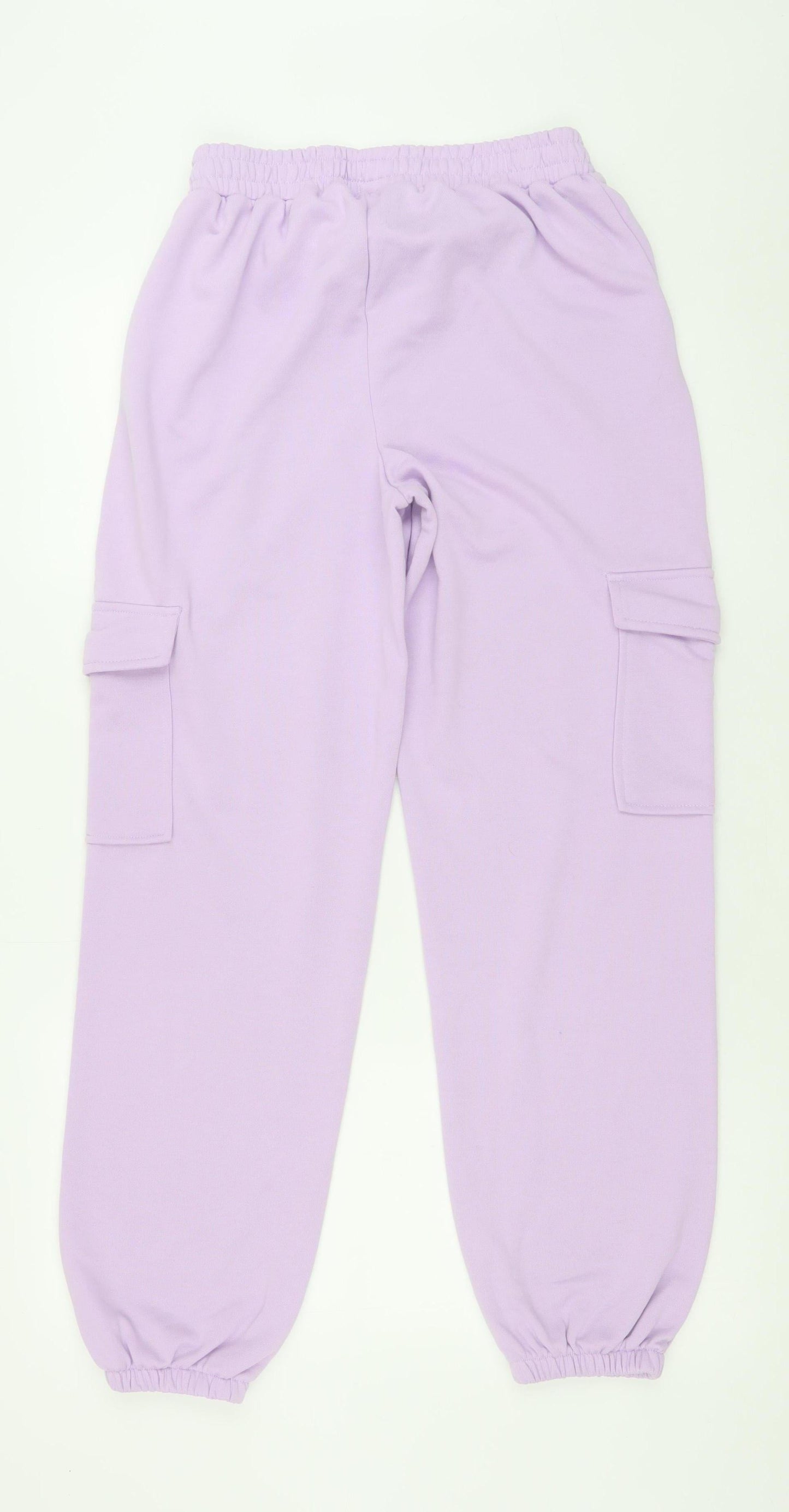 Dunnes Stores Women’s Lilac Cargo Jogger Trousers Size 10 Elastic Waist