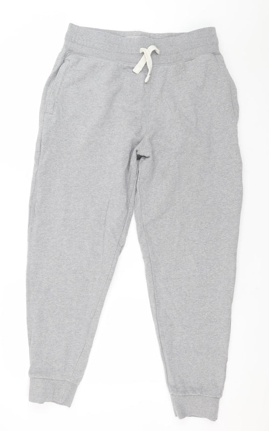 The Stronghold Men's Grey Jogger Trousers M Regular Fit Cotton Blend