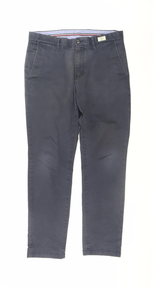 Tommy Hilfiger Men's Blue Slim Fit Chino Trousers 32/30