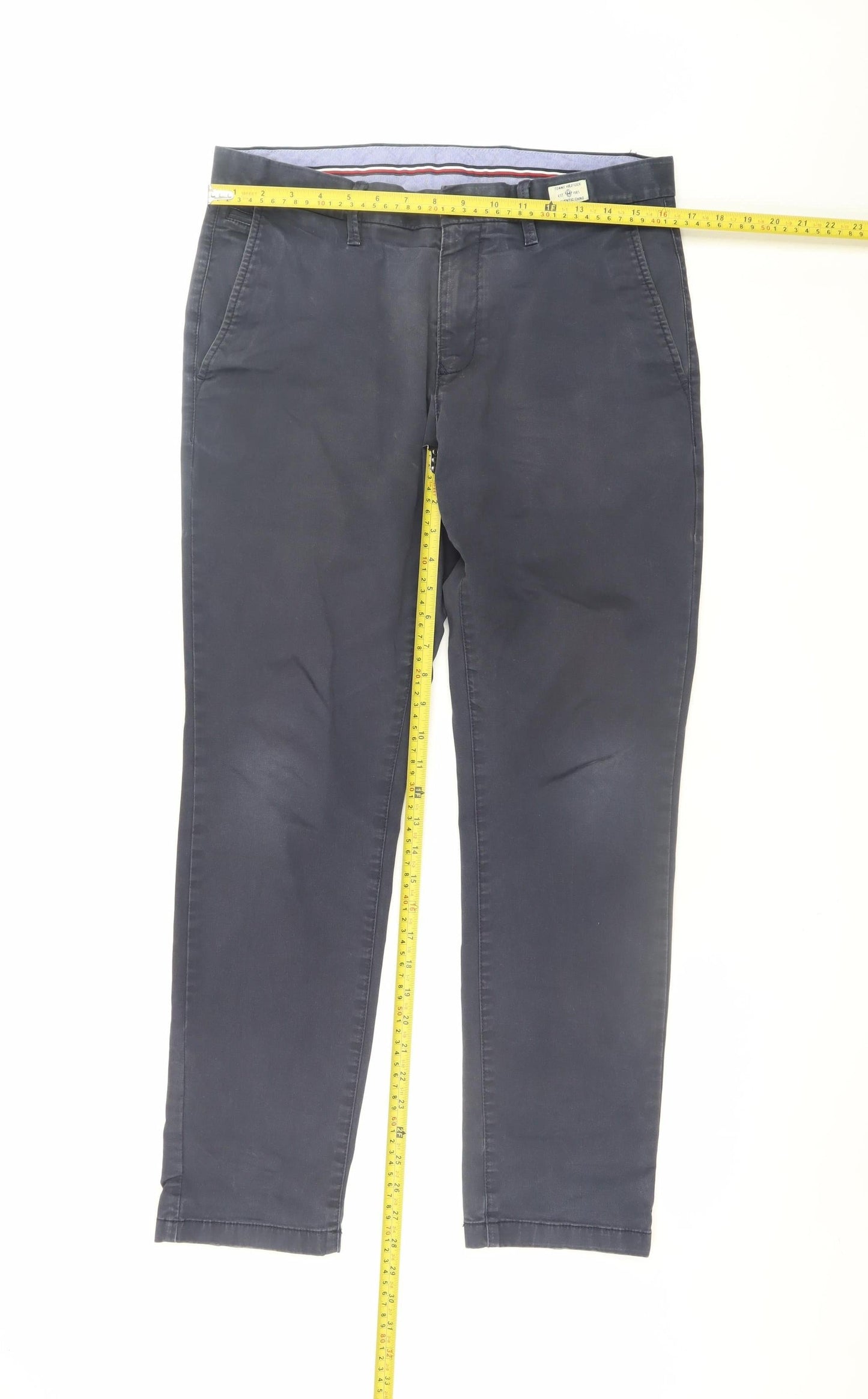 Tommy Hilfiger Men's Blue Slim Fit Chino Trousers 32/30
