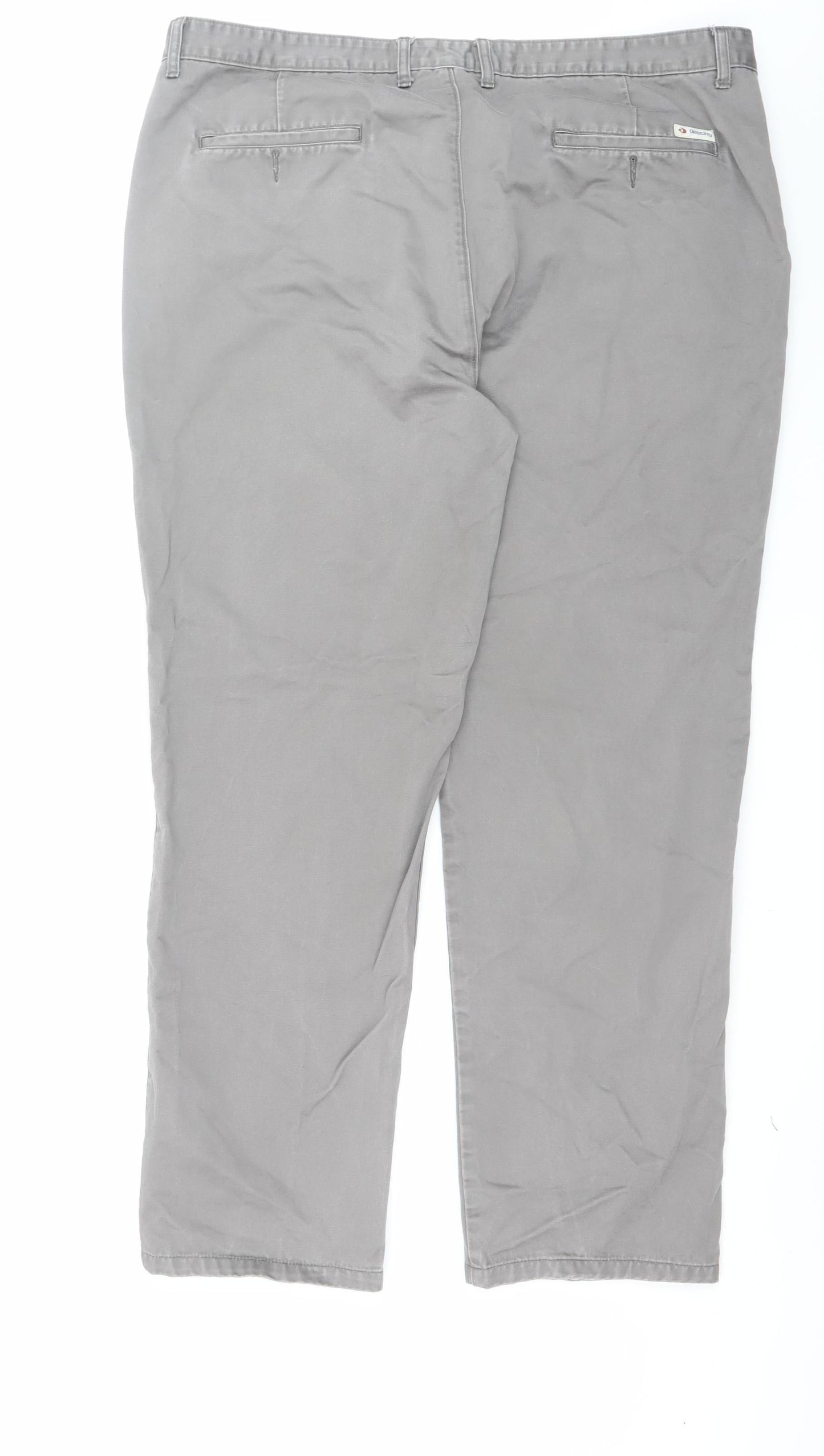 Destiny Men's Grey 44in Cotton Chino Trousers Regular Fit