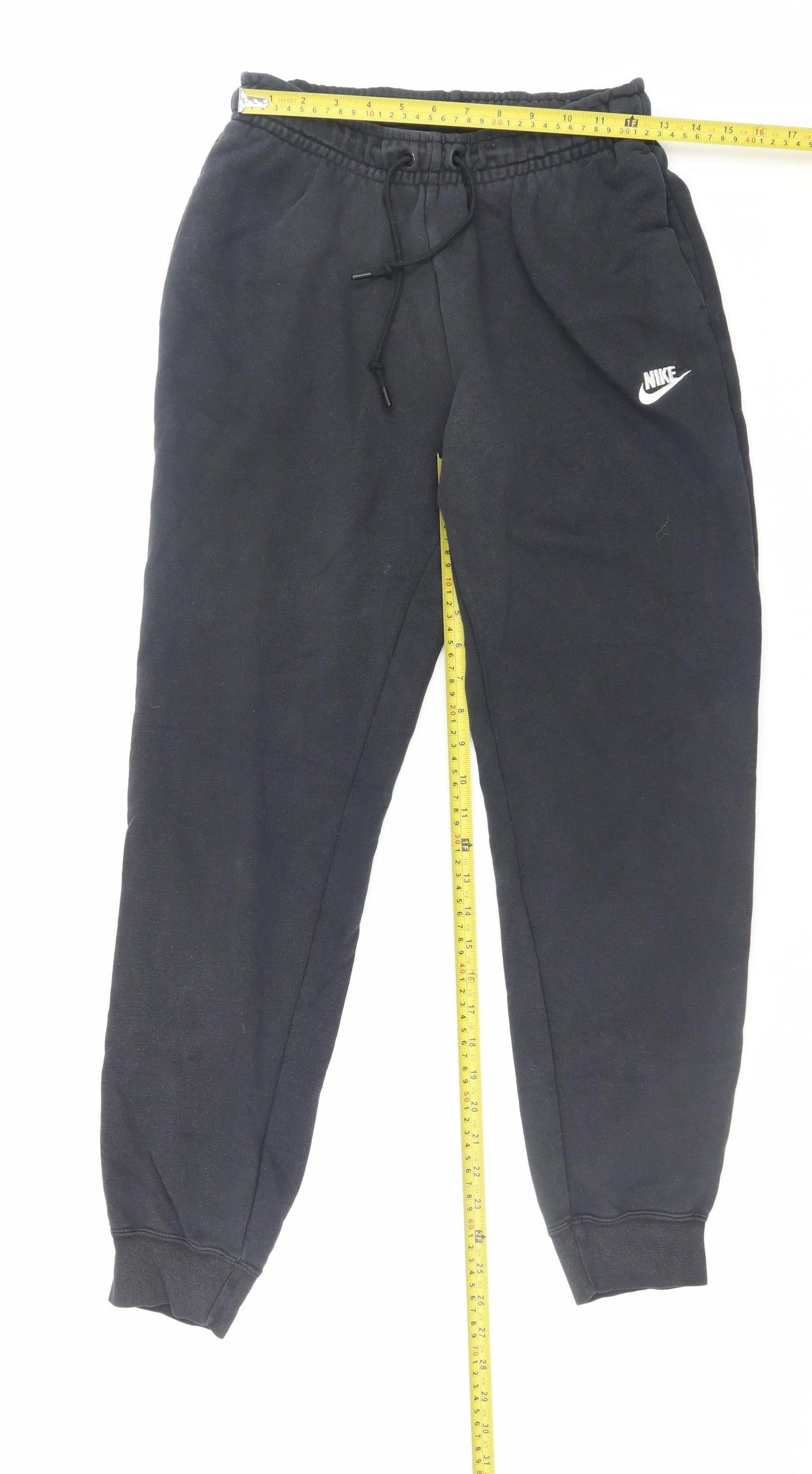 Nike Men’s Black Small Fleece Sweatpants Joggers Regular Fit