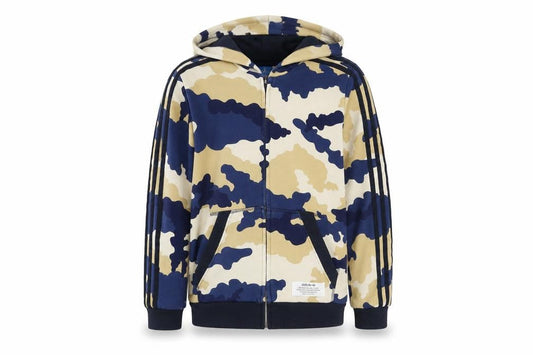 adidas Boys Multicoloured Camouflage Full Zip Hoodie 11-12 Years