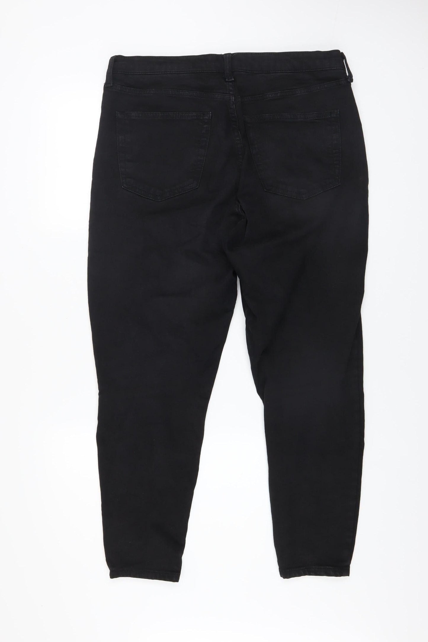Topshop Jamie Women's Black Skinny High Rise Jeans Size 16