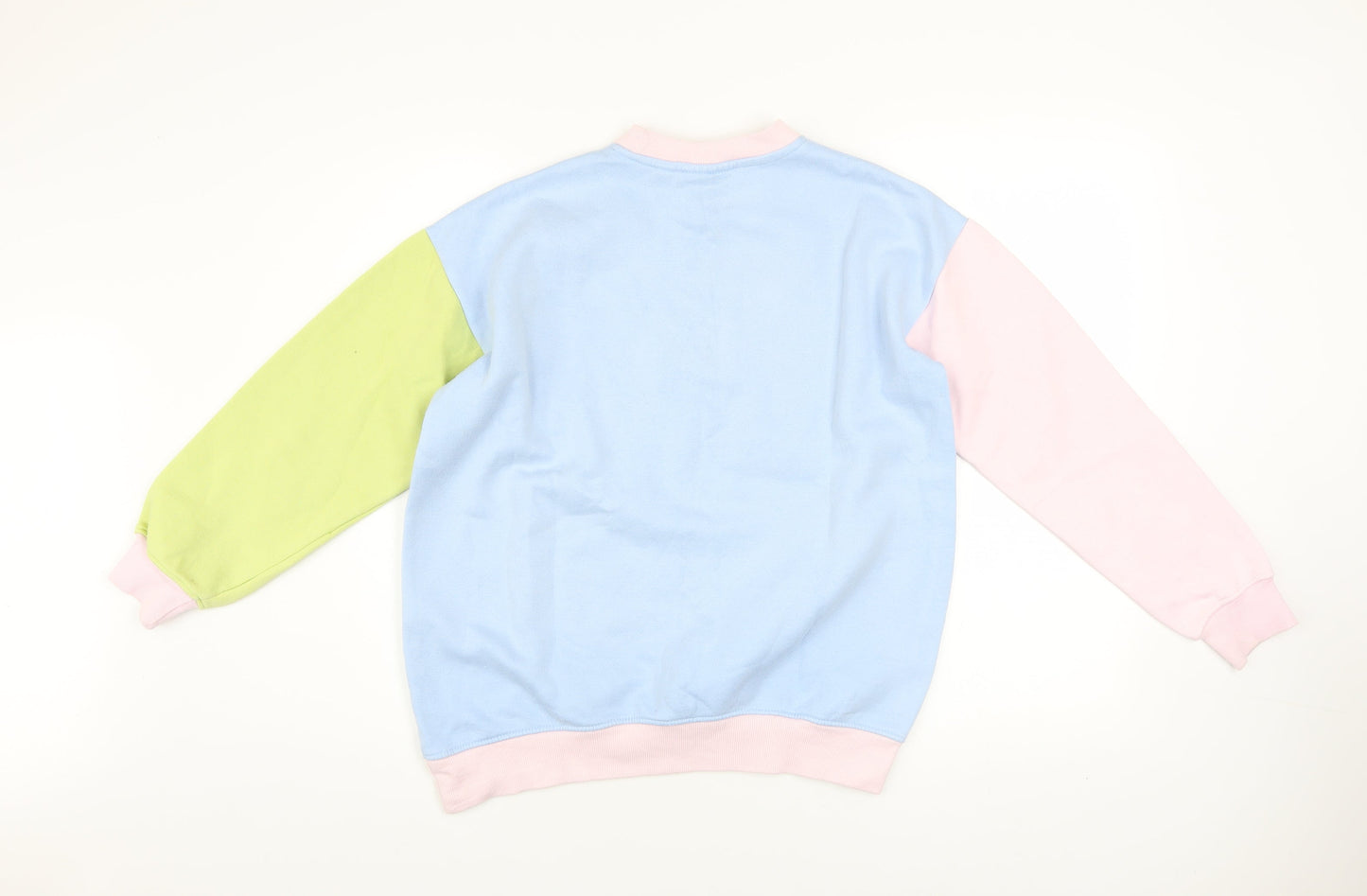Daisy Street Womens Multicoloured Crew Neck Pullover Sweatshirt UK 6