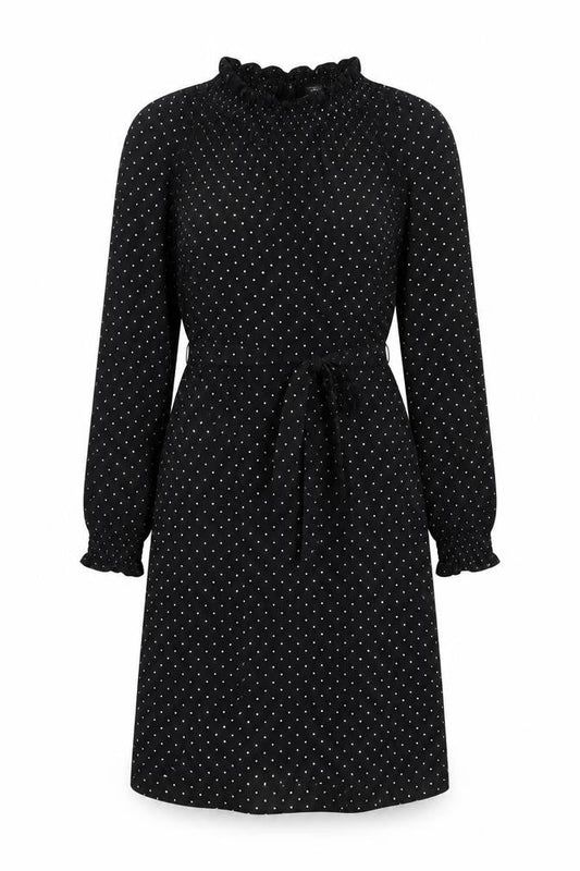 Topshop Women Black Polka Dot Maternity Shift Dress Size 12
