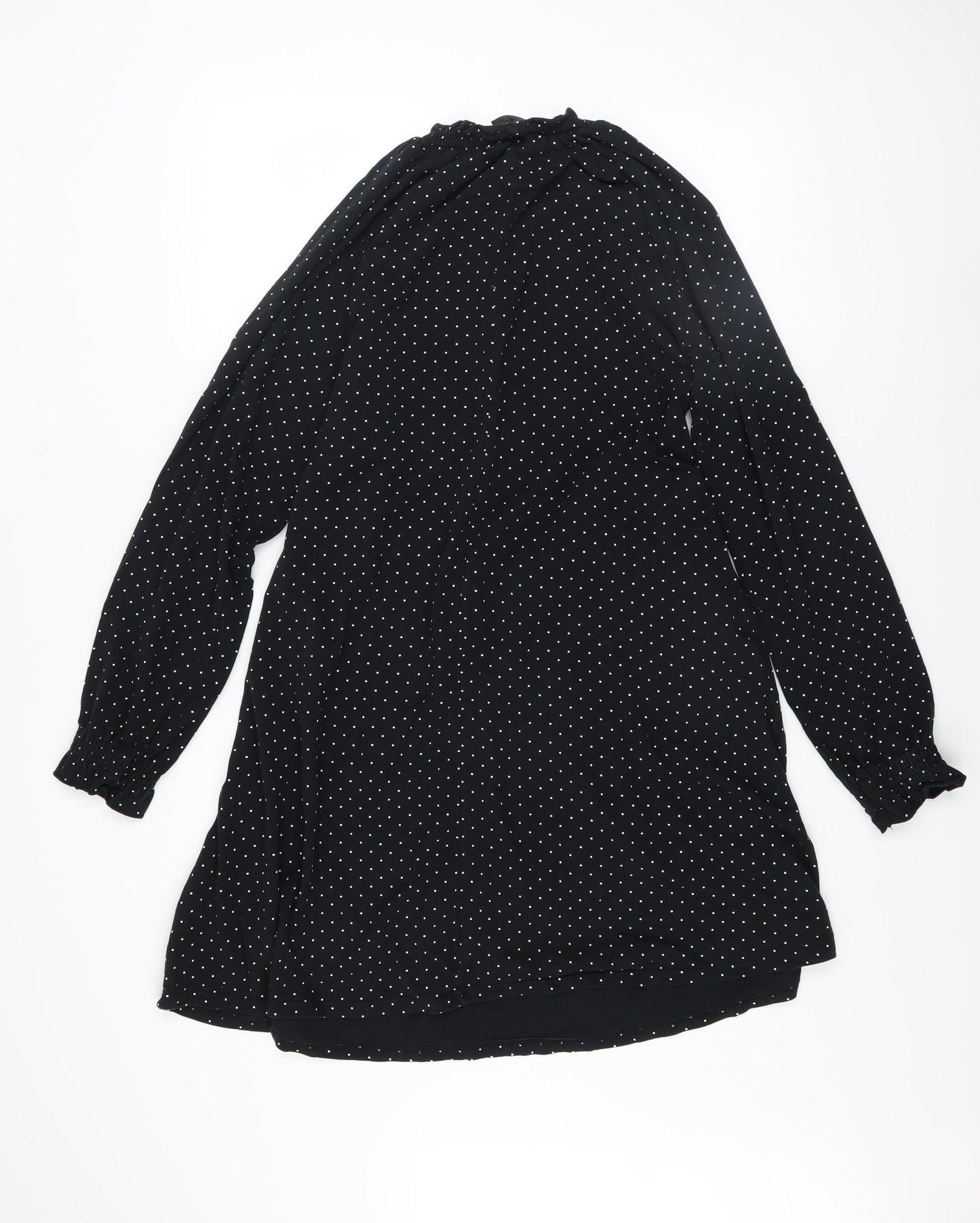Topshop Women Black Polka Dot Maternity Shift Dress Size 12