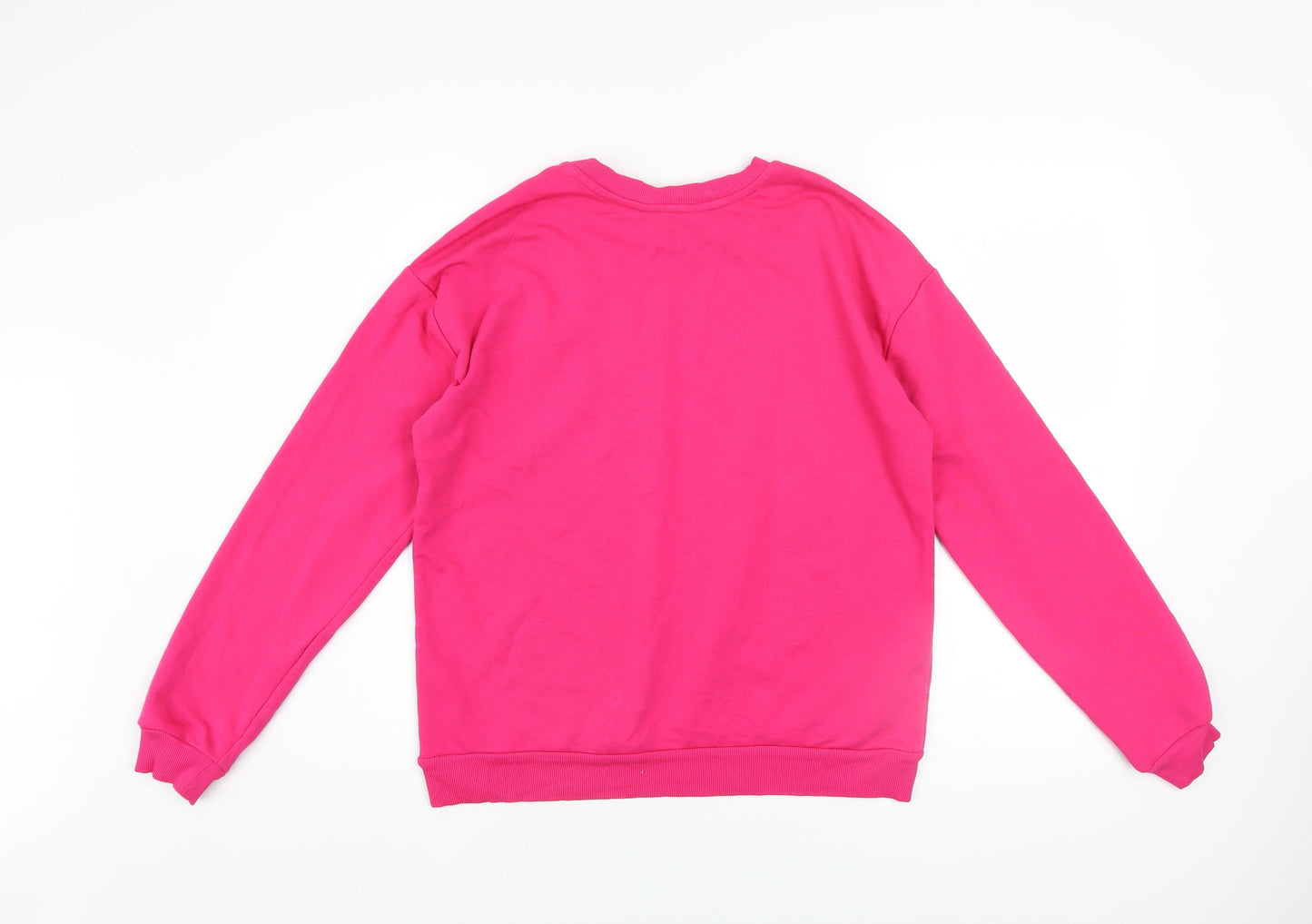 Lipsy London Womens Pink Animal Print Pullover Sweatshirt Size M