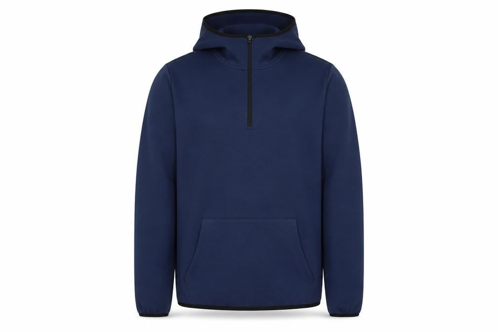 WORKOUT Men's Blue 1/2 Zip Hoodie Size M Regular Fit