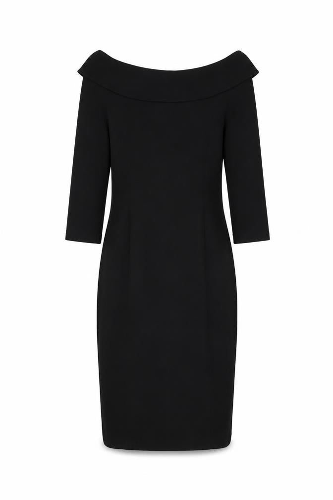 Wallis Women’s Black Off Shoulder Sheath Dress Size 8