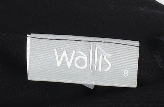 Wallis Women’s Black Off Shoulder Sheath Dress Size 8