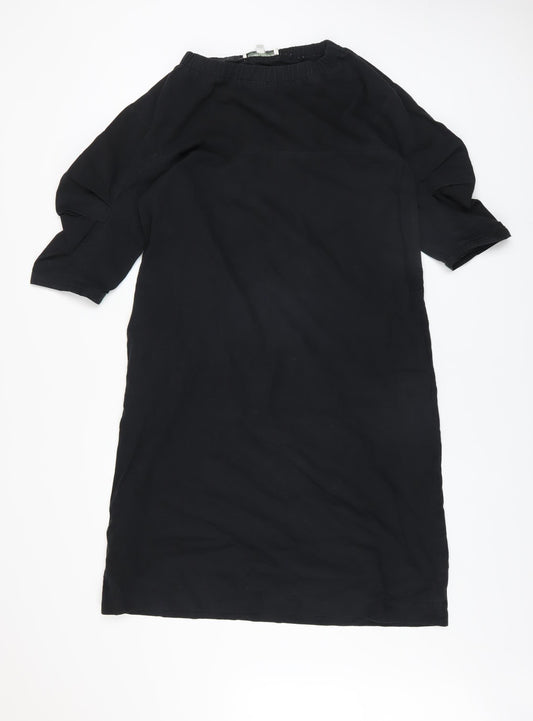 Carolyn Donnelly The Edit Women's Black Cotton Shift Dress Size S