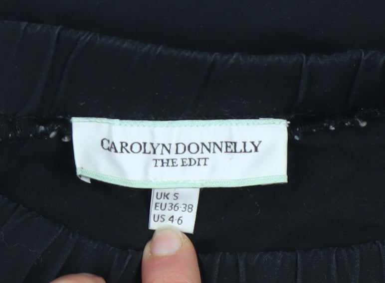 Carolyn Donnelly The Edit Women's Black Cotton Shift Dress Size S