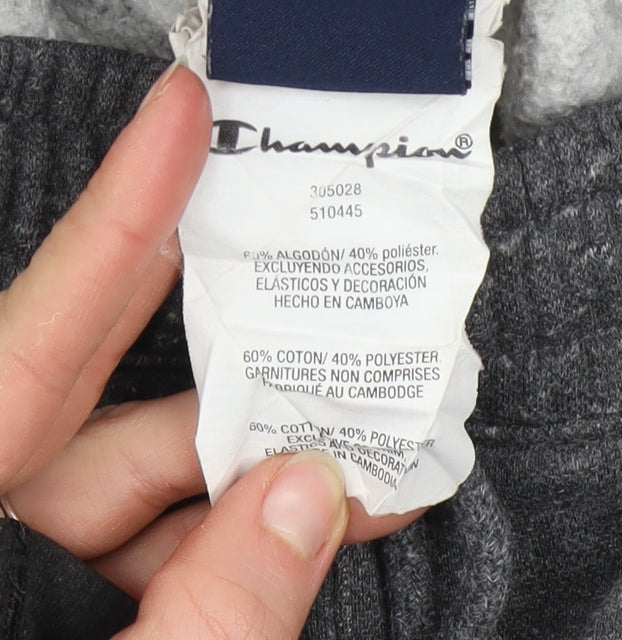 Champion Boys Grey Jogger Trousers Size 11-12 Years Cotton Blend