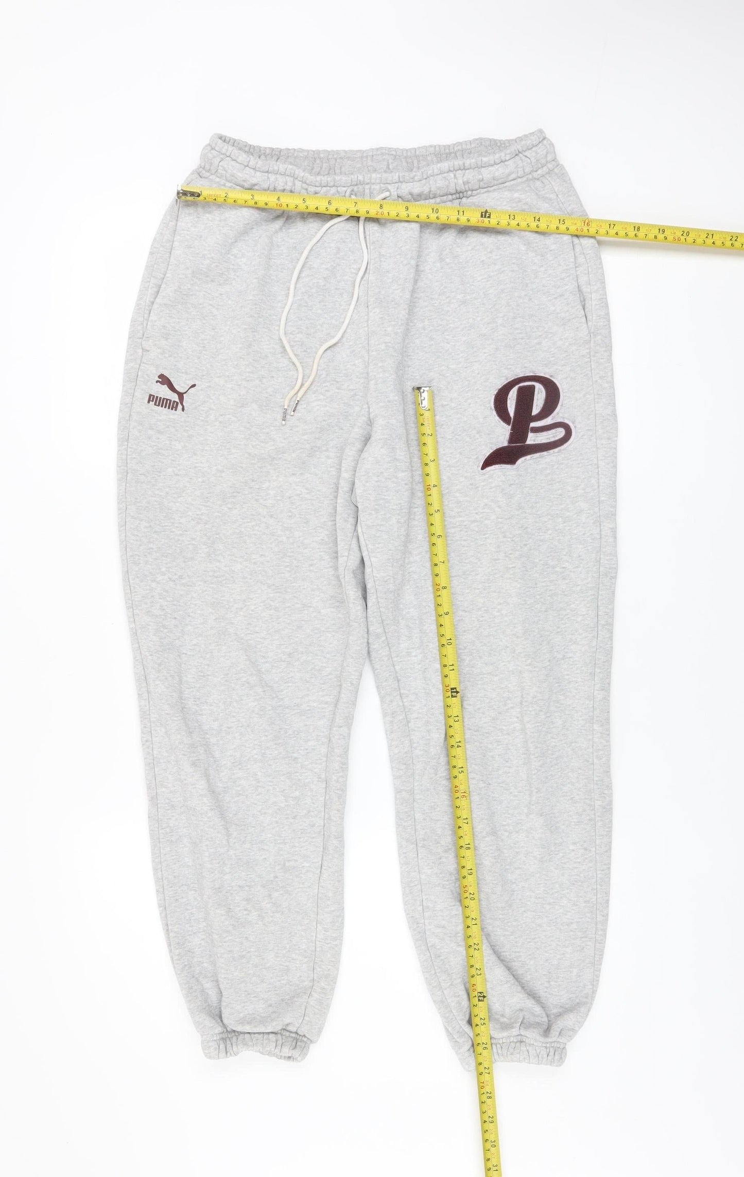 Puma Men's Grey M Sweatpants Joggers Regular Fit Activewear