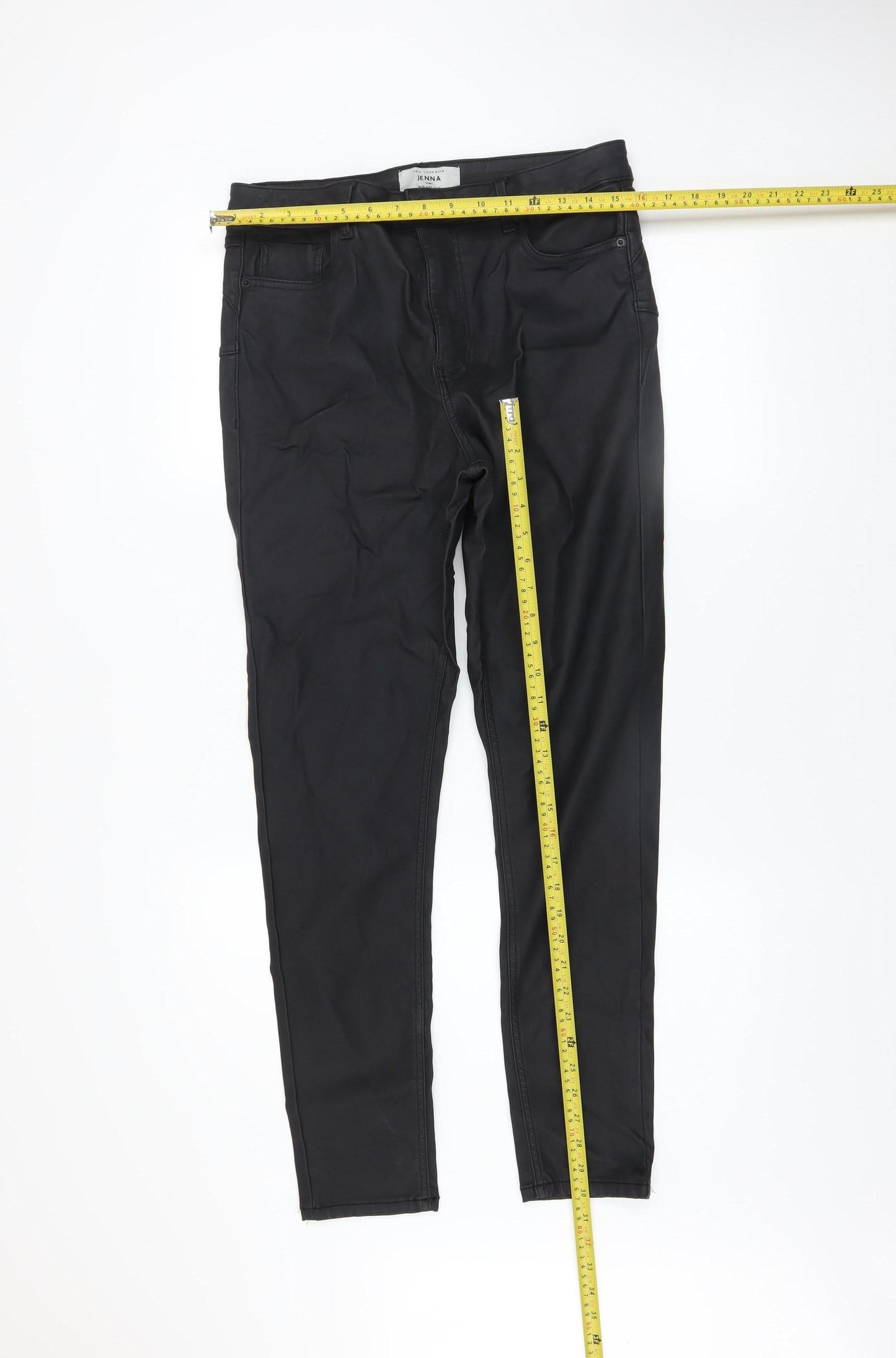 New Look Women Black Skinny Jegging Trousers UK 14 Viscose Blend