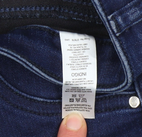 Gallery Women's Blue Mid Rise Skinny Stretch Jeans Size 12