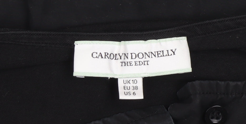 Carolyn Donnelly Women’s Black Size 10 Shift Dress Long Sleeve