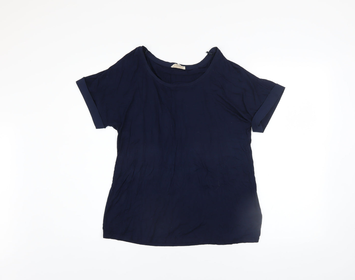 Phase Eight Women's Blue Viscose Stretch Jersey T-Shirt UK 12