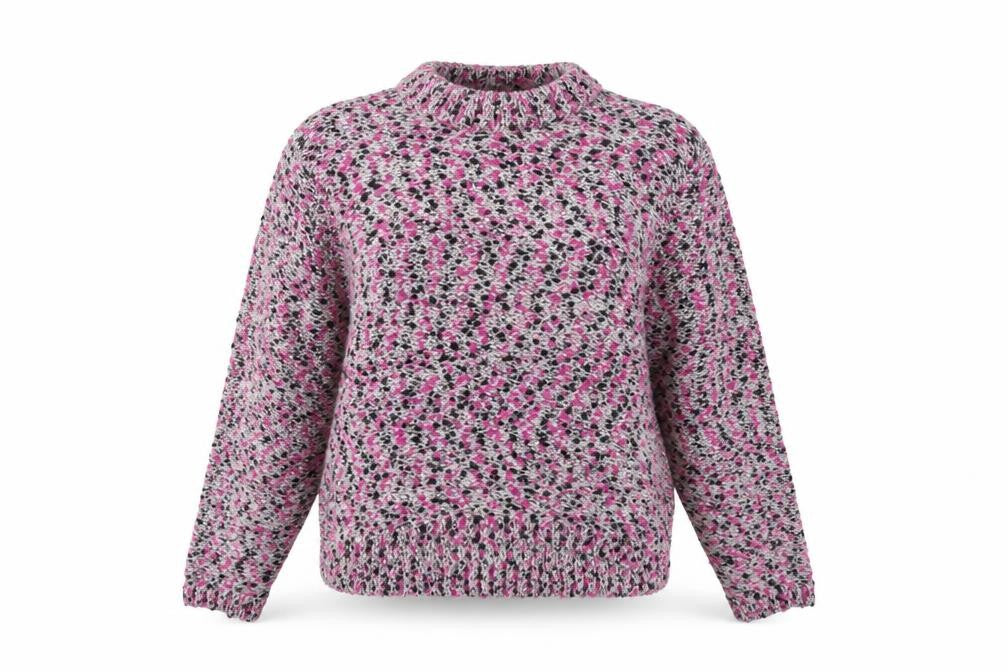 Ted Baker Women’s Multicoloured Wool Blend Chunky Knit High Neck Jumper Size S