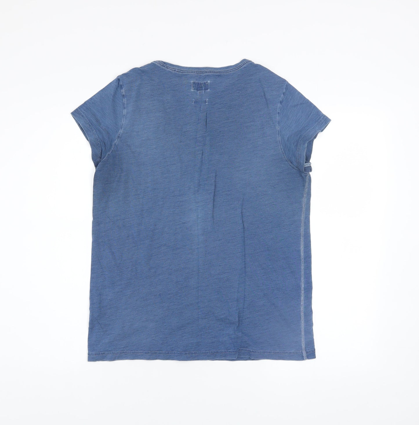 Jack Wills Womens Blue Slim Fit Cotton T-Shirt UK 12