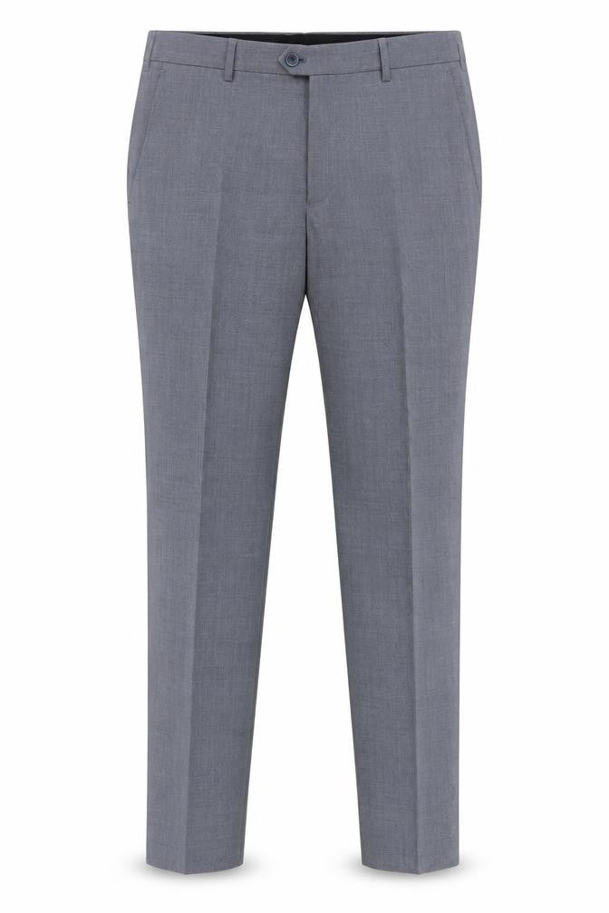 Remus Uomo Men's Grey Wool Blend Dress Pants 36R Formal Trousers