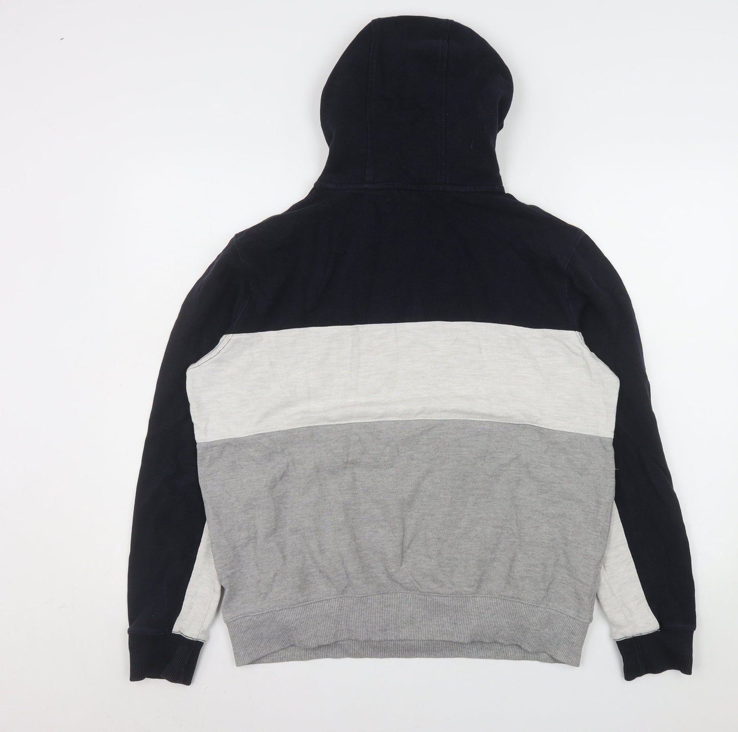 Burton Mens Grey Colour Block Pullover Hoodie M Regular Fit