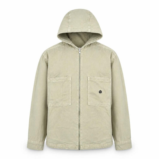 Zara Boys Beige Cotton Hooded Full Zip Jacket 13-14 Years