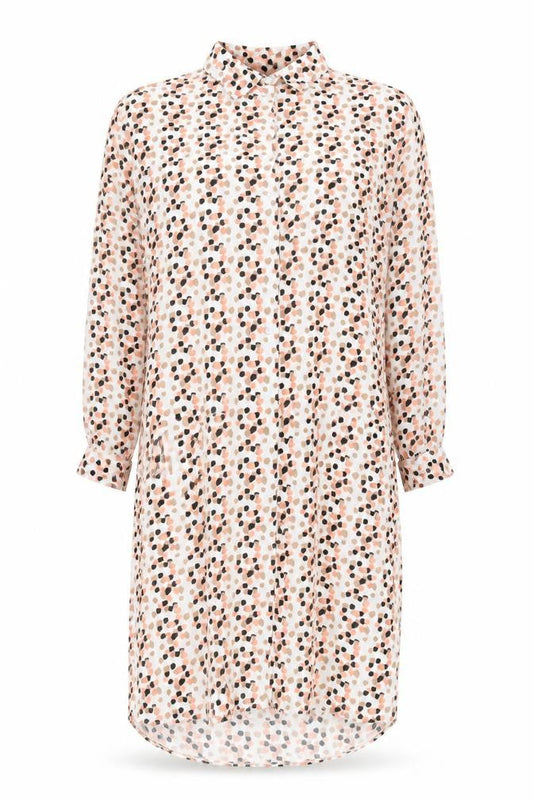 KIABI Women’s Multicoloured Polka Dot Viscose Shirt Dress Size 12