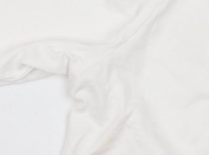 Additional view of Lee Cooper Men's White Long Sleeve Crew Neck Cotton Top M