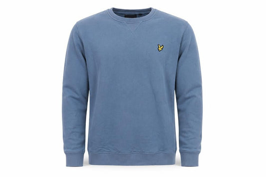 Lyle & Scott Men’s Blue Cotton Crew Neck Pullover Sweatshirt L