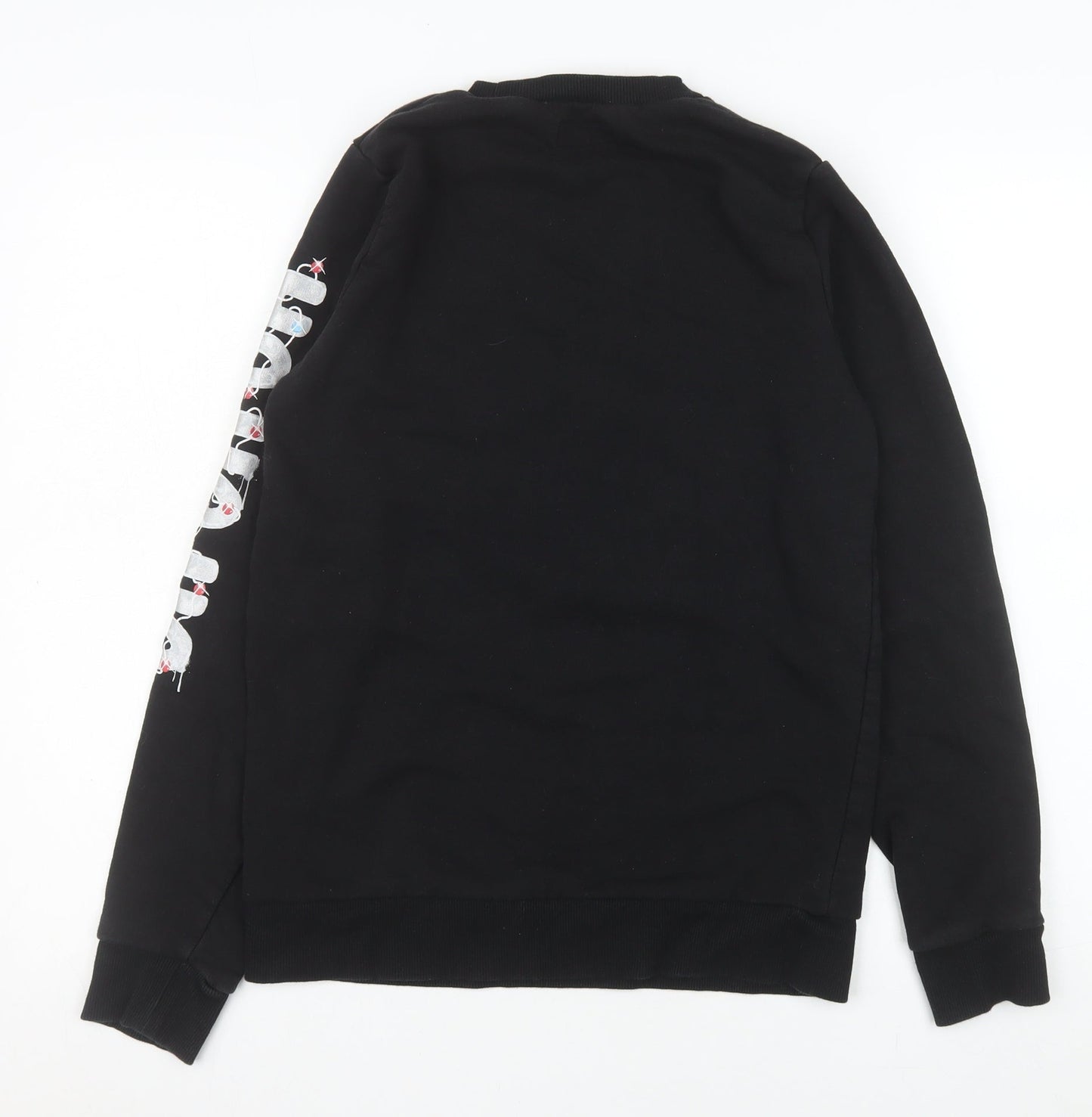 Next Boys Black Christmas Reindeer Graphic Pullover Sweatshirt 14 Years