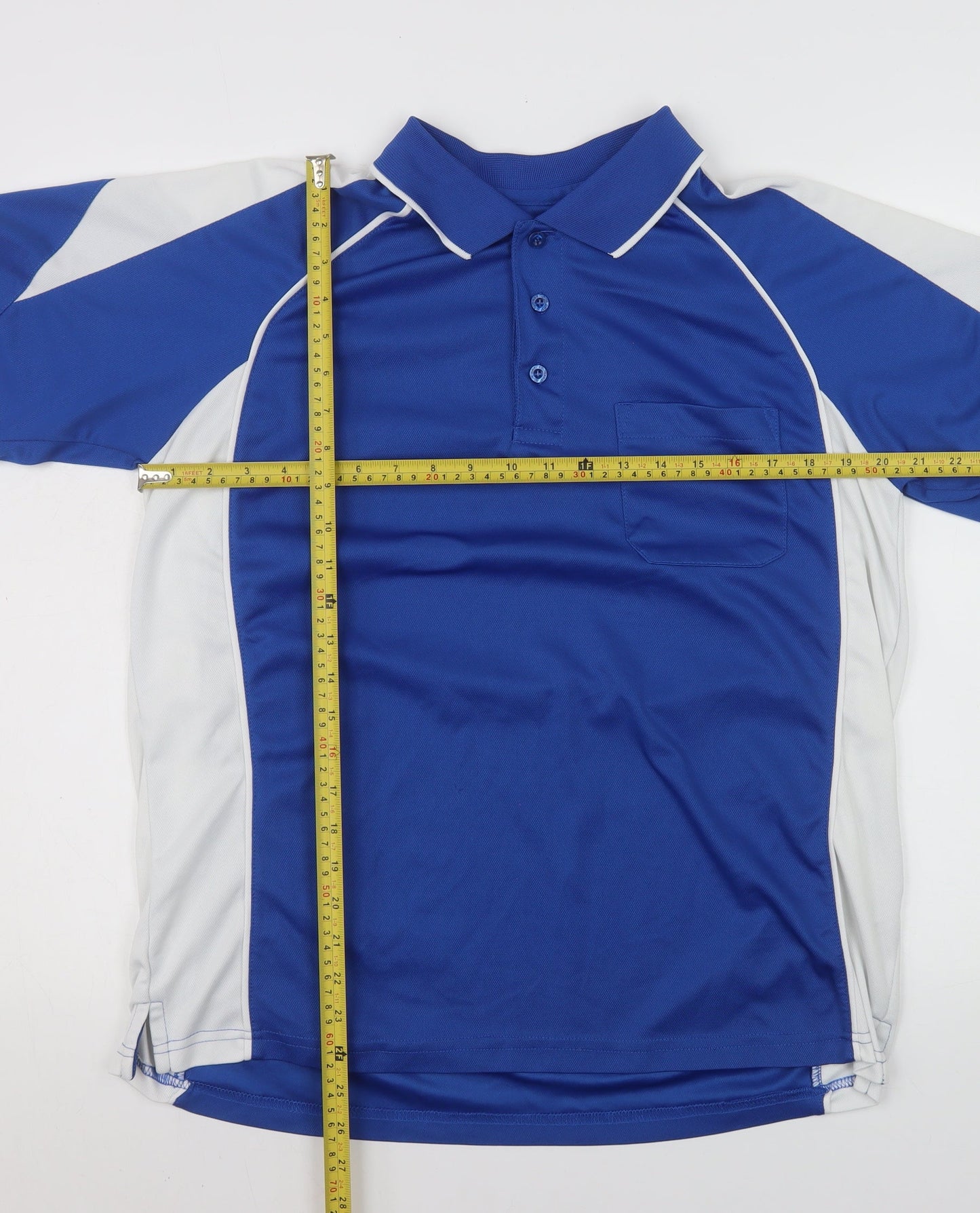Cougars Mens Blue Quick Dry Sports Polo Shirt Size M