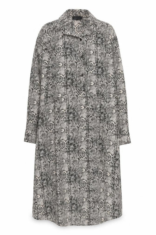 Wednesday's Girl Women's Multicoloured XS Snake Print Shirt Dress